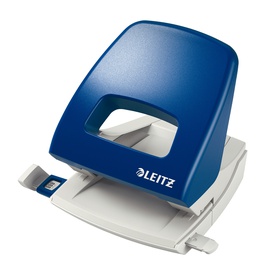 Perforatore Metal Rim 5005 - passo 8 cm - max 25 fogli - 2 fori - blu -Leitz