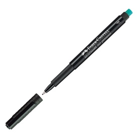 Pennarello Multimark universale permanente con gomma - punta fine 0,6mm- nero - Faber-Castell