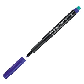 Pennarello Multimark universale permanente con gomma - punta media 1,0mm - blu - Faber-Castell
