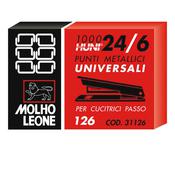 Punti 126 - 24/6 - metallo - Molho Leone - conf. 1000 pezzi C2073