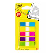 Segnapagina Post it® Index Mini - 12x43,1 mm - 5 colori vivaci - Post it® - conf. 100 pezzi