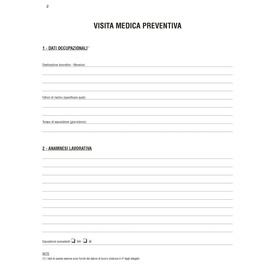 Cartella sanitaria di rischio per lavoratori esposti ad agenti cancerogeni - 31 x 24cm - Edipro