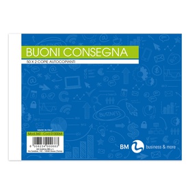 Blocco buoni di consegna - 50 fogli x 2 copie ricalcanti - 165 x 120 mm- BM