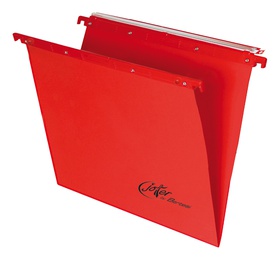 Cartella sospesa Joker - cassetto - interasse 39 cm - fondo V - 37 x 25cm - rosso - Bertesi