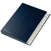 Classificatore alfabetico A/Z - 640D - 24x34 cm - blu - Fraschini