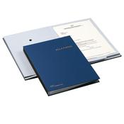 Libro firma - 18 intercalari - 24x34 cm - blu - Fraschini C1