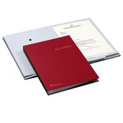 Libro firma - 18 intercalari - 24x34 cm - rosso - Fraschini C1