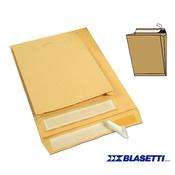 Busta a sacco avana - serie Monodex - soffietti laterali - strip adesivo - 230x330x40 mm - 100 gr - Blasetti - conf. 250 pezzi