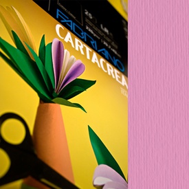 Cartoncino CartaCrea - 35x50cm - 220gr - fucsia - Fabriano - blister 10fogli