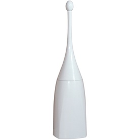 Portascopino per bagno - da terra - 12x12x48,5 cm - ABS -  bianco - MarPlast