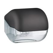 Dispenser Soft Touch di carta igienica - 15x14,8x14 cm - plastica - nero - Mar Plast