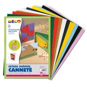 Cartoncino ondulato Cannetè 2200 - 25x35cm - colori assortiti - CWR - set 10 fogli