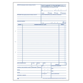 Blocco DDT - 225 x 297mm - 50 x 3 copie - BM