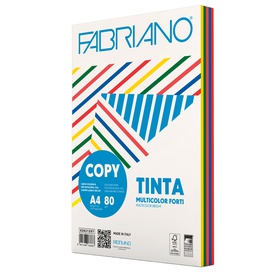 FabrianoColore - A4 - 80 gr - mix 5 colori forti - Fabriano - conf. 250fogli
