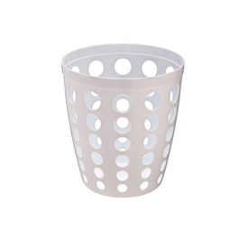 Gettacarte traforato - diametro 28 cm - altezza 27 cm - 12 L - bianco -Medial International