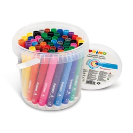 Pennarelli Jumbo - punta ø7,6mm - colori assortiti - Primo - secchiello60 pezzi