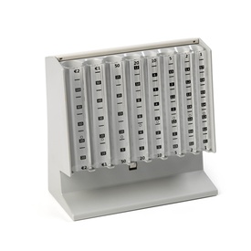 Distributore manuale di monete Eurocoin - 25x10,4x17 cm - grigio chiaro- Holenburg