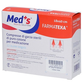 Garza sterile - 18 x 40 cm - MED'S - scatola da 12 compresse (imbustatesingolarmente)