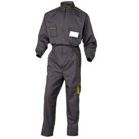 Tuta da lavoro Panostyle M6COM - sargia/poliestere/cotone - taglia XL -grigio/verde - Deltaplus