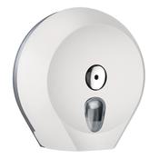 Dispenser Soft Touch di carta igienica in rotolo Mini Jumbo - 27x12,8x27,3 cm - plastica - bianco - Mar Plast