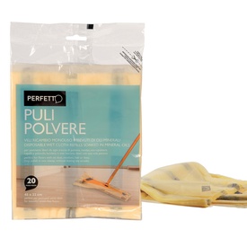 Retine di ricambio per scopa Pulipolvere - 45x22 cm - giallo - Perfetto- conf. 20 pezzi