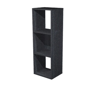 Libreria casellario Rainbow - 3 caselle - 35,9 x 29,2 x 103,9 cm - nerovenato