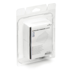 Tessere bianche per stampante Duracard ID 300 - spessore 0,76 mm - 54 x86 mm - Durable - conf. 100 pezzi