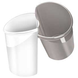 Cestino gettacarte Ellypse Xtra Strong - altezza 38 cm - 15 L - bianco artico - CEP