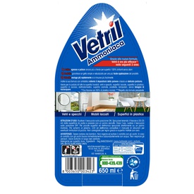 Vetril vetri e multiuso - con ammoniaca - trigger da 650 ml - Vetril