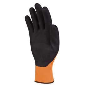 Guanti Apollon VV733 - poliestere - palmo in schiuma di lattice - taglia 10 - arancio fluo/nero - Deltaplus