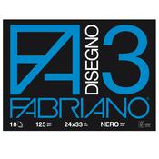 Album F3 - 24x33cm - 10 fogli - neri - 125gr - Fabriano