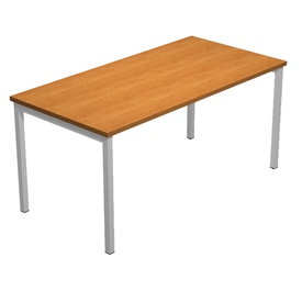 Scrivania Easy Plus - lineare - 140 x 80 x 72,5 cm - noce chiaro
