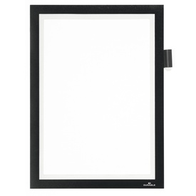 Cornice adesiva Duraframe Note - pannello magnetico - A4 (21 x 29,7 cm)- nero - Durable