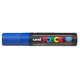 Marcatore a base d'acqua Uni Posca PC17K - punta extra large a scalpello 15,0mm  - blu - Uni Mitsubishi