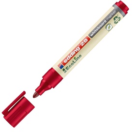 Marcatore 28  per lavagne bianche EcoLine - punta conica da 1,50-3,00mm- rosso  - Edding