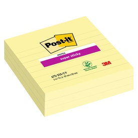 Blocco foglietti - giallo Canary™ - a righe - 101 x 101mm - 70gf - Post it®