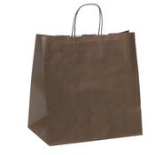 Shopper in carta - maniglie cordino - 32 x 20 x 33cm - avana - conf. 25 sacchetti
