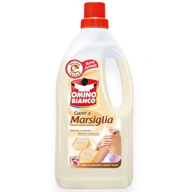 Detersivo liquido Cuore di Marsiglia - a mano e in lavatrice - 1 L - Omino Bianco