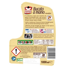 Detersivo liquido Cuore di Marsiglia - a mano e in lavatrice - 1 L - Omino Bianco