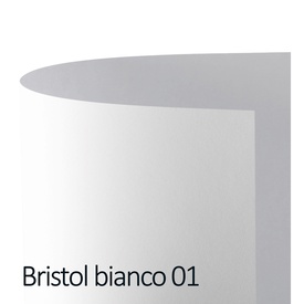 Cartoncino Bristol Color - 50x70cm - 200gr - bianco 01 - Favini - Conf. 25 pezzi