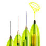 Penna a sfera a scatto multifunzione 4 Colors Fluo  - punta 1,0/1,6mm - 4 colori fluo - fusto giallo fluorescente - Bic - conf. 12 pezzi