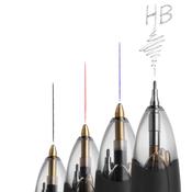 Penna a sfera a scatto multifunzione 4 Colors -  con portamine ricaricabile con mine HB da 0,7mm - nero, blu, rosso - fusto grigio - Bic - conf. 12 pezzi