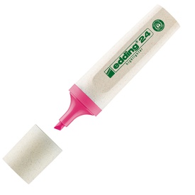 Evidenziatore 24 EcoLine - punta a scalpello - tratto da 2,0-5,0mm - astuccio 4 colori  - Edding