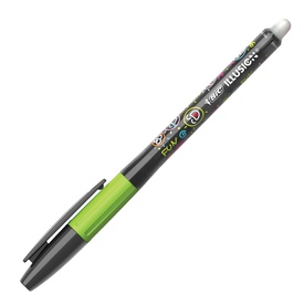 Penna a sfera gel cancellabile Gelocity Illusion - punta 0,7mm - nero - Bic - conf. 12 pezzi