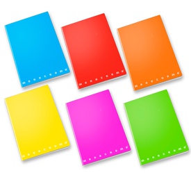 Maxiquaderno Monocromo Fluo - A4 - quadretto 5mm con margine - 42 fogli- 80gr - Pigna