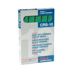 Caricatori CRS6 - 210 punti 10 mm - capacità massima 55 fogli - verde -Turikan - conf. 5  pezzi
