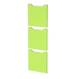 Set 3 ante per casellari Maxi Rainbow - con serratura - 36,8 x 36,8 cm - verde