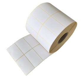 Etichette per trasferimento termico - adesivo removibile - 2 piste - 50x 30 mm - Printex - rotolo da 5000 pezzi