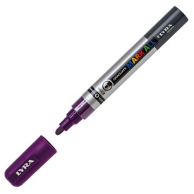 Marcatore a base d'acqua Graduate Mark All  - punta tonda 2mm - viola -Lyra