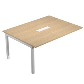 Modulo aggiuntivo per tavolo riunioni Agorà - 6 posti - 160 x 120 x 72,5 cm - rovere